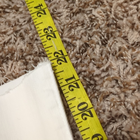 Mother white the hustler roller ankle fray high rise wide leg cropped jeans - Picture 8 of 14